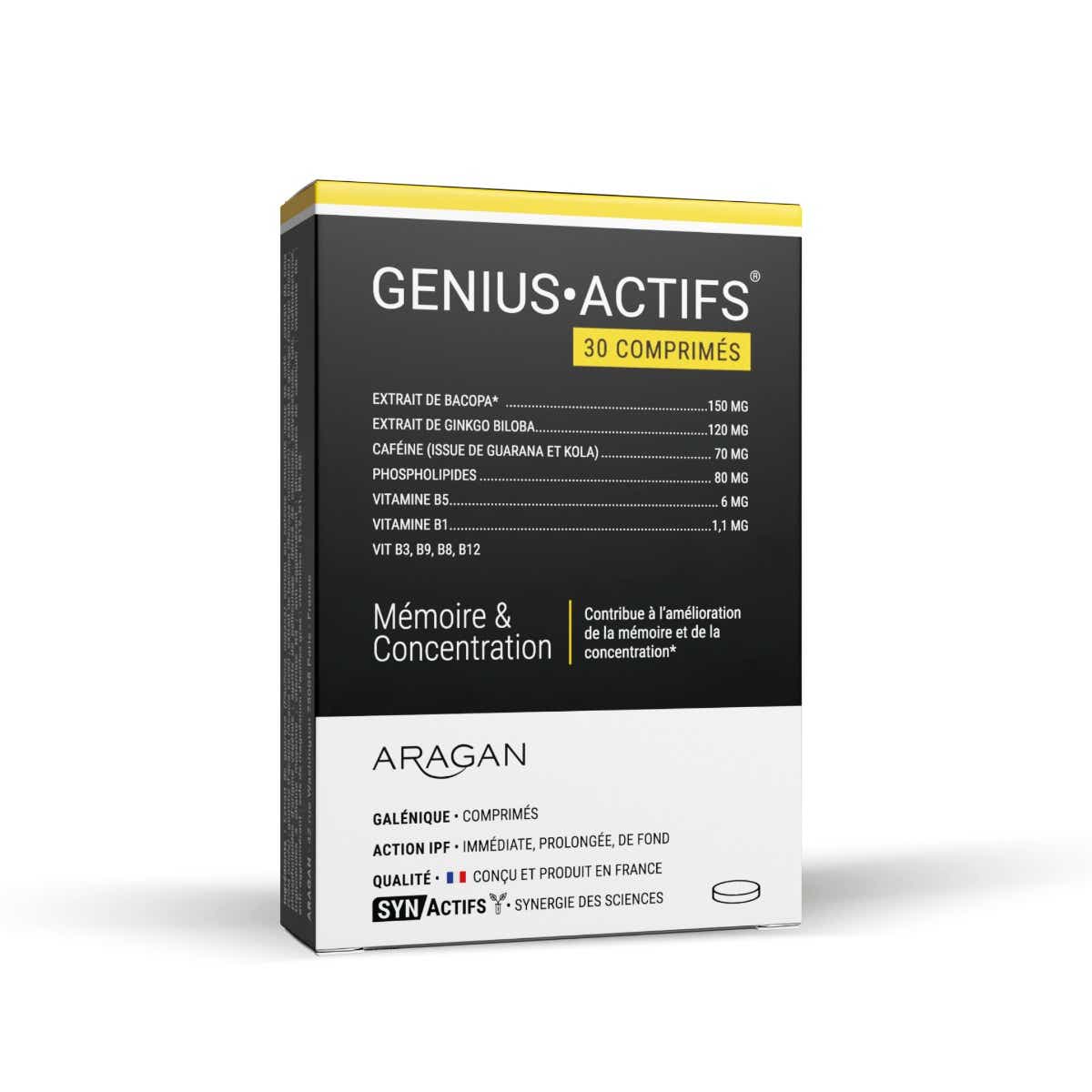 ARAGAN LECITONE GENIUS MEMOIRE CONCENTRATION 30 COMPRIMES