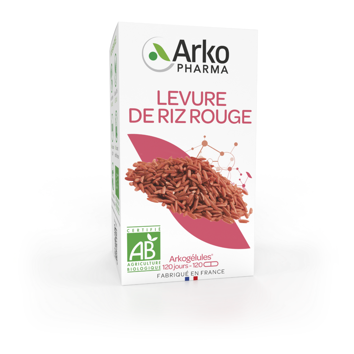 ARKOGELULES LEVURE DE RIZ ROUGE BIO 120 GELULES
