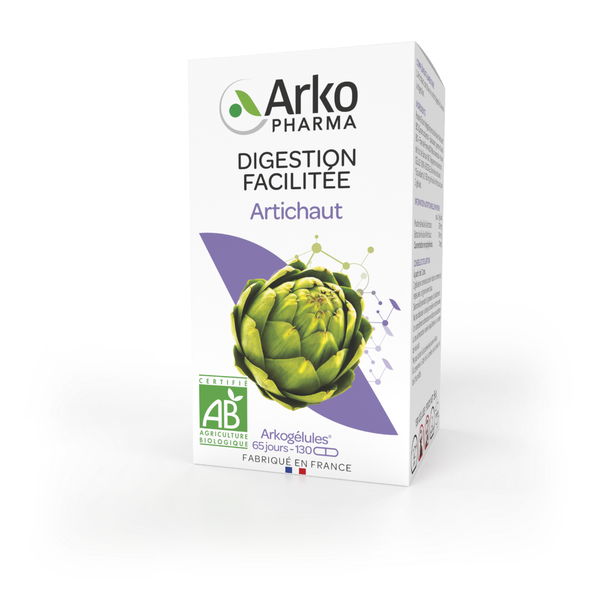 ARKOPHARMA ARKOGELULES ARTICHAUT BIO 130 GELULES