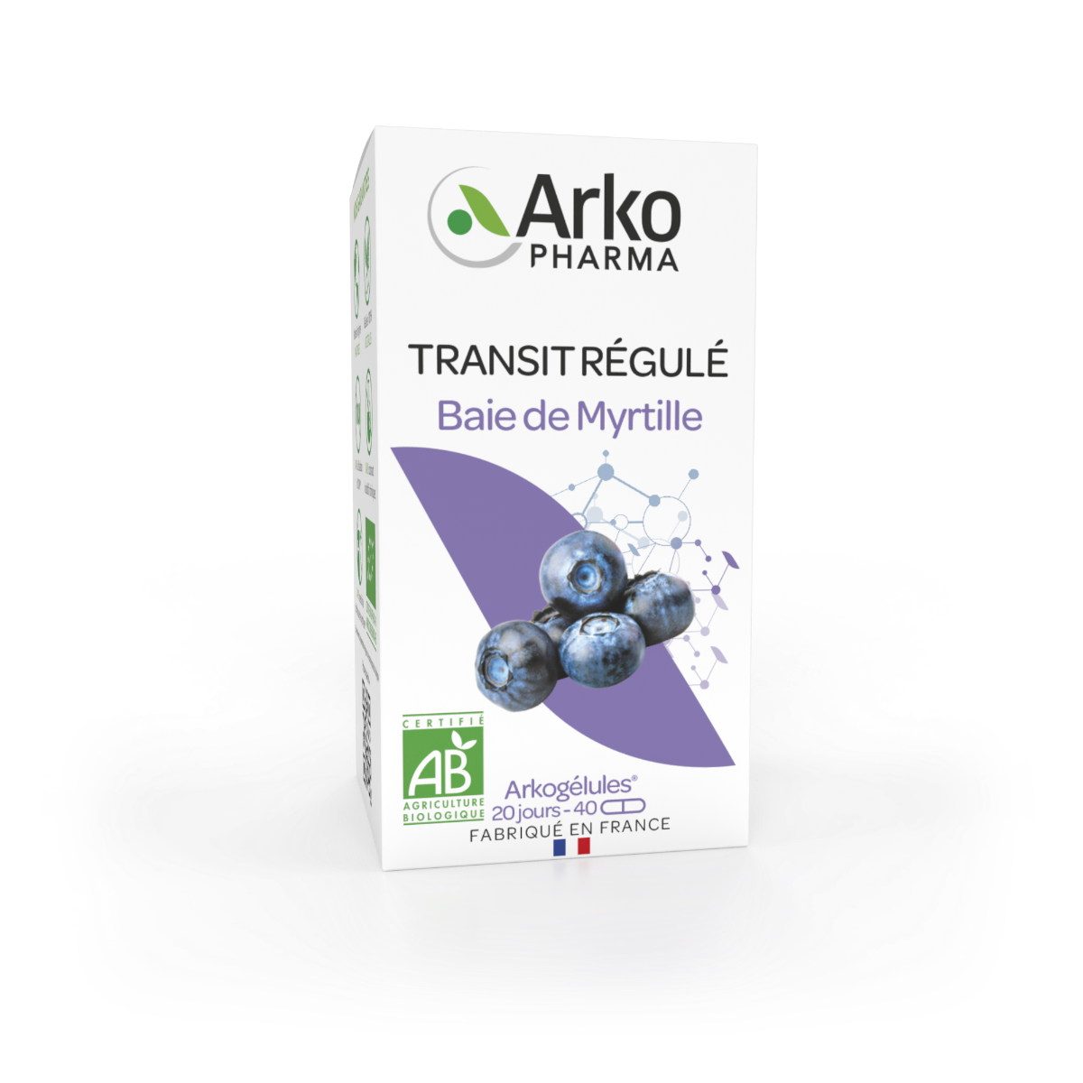 ARKOPHARMA ARKOGELULES BAIE DE MYRTILLE BIO 45GELULES