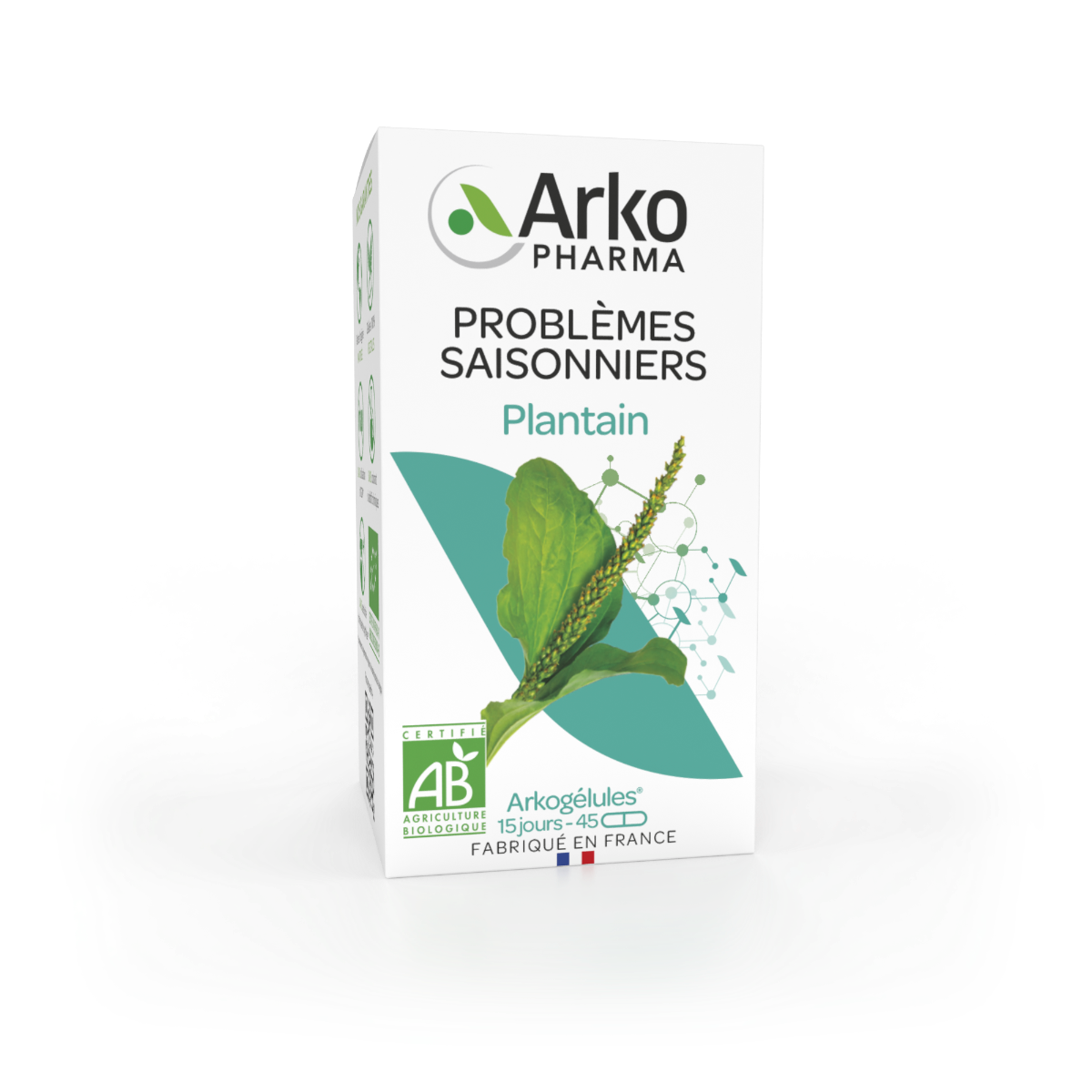 ARKOPHARMA ARKOGELULES PLANTAIN 45 GELULES