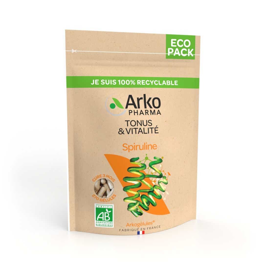 ARKOPHARMA ARKOGELULES TONUS VITALITE SPIRULINE BIO 270 GELULES