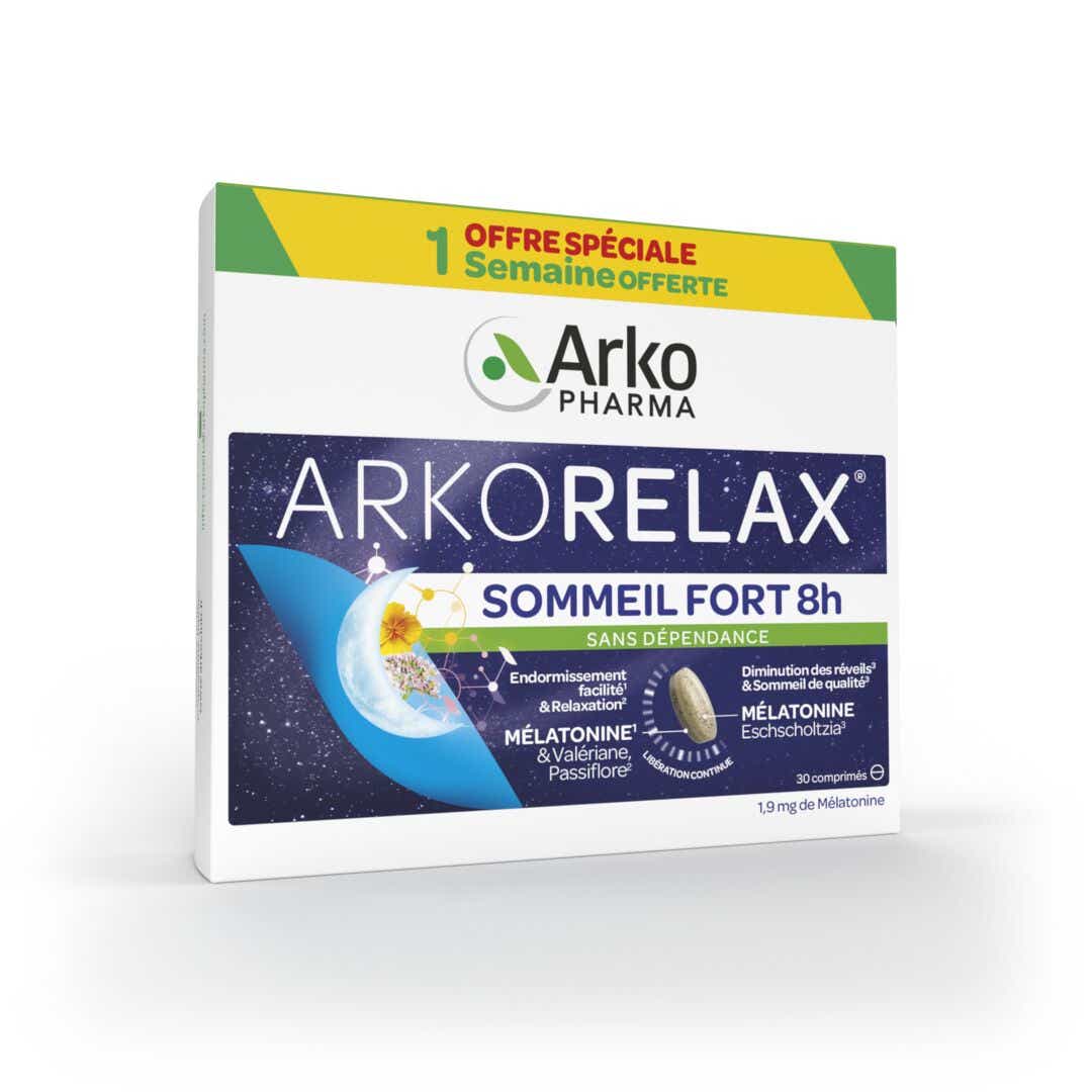 ARKORELAX SOMMEIL FORT 8H 30 COMPRIMES