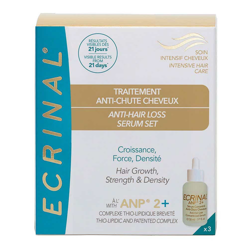 ASEPTA ECRINAL TRAITEMENT ANTI CHUTE DE CHEVEUX CHEVEUX TERNES ET CLAIRSEMES 3X50ML