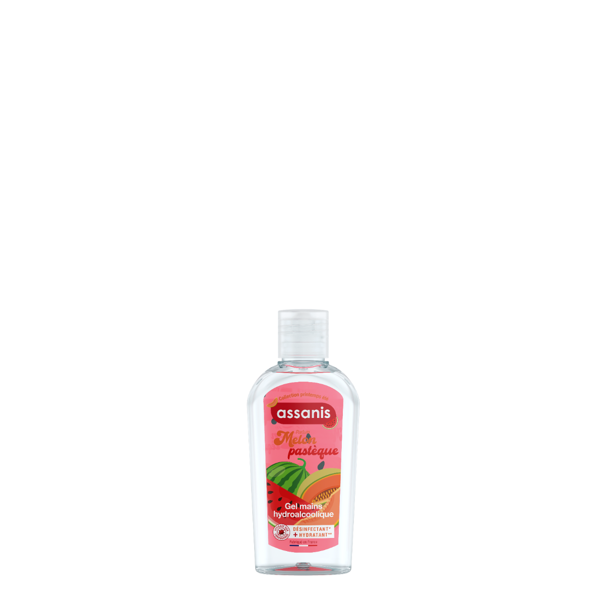 ASSANIS COLLECTION PRINTEMPS ETE GEL HYDROALCOOLIQUE MELON PASTEQUE 80ML