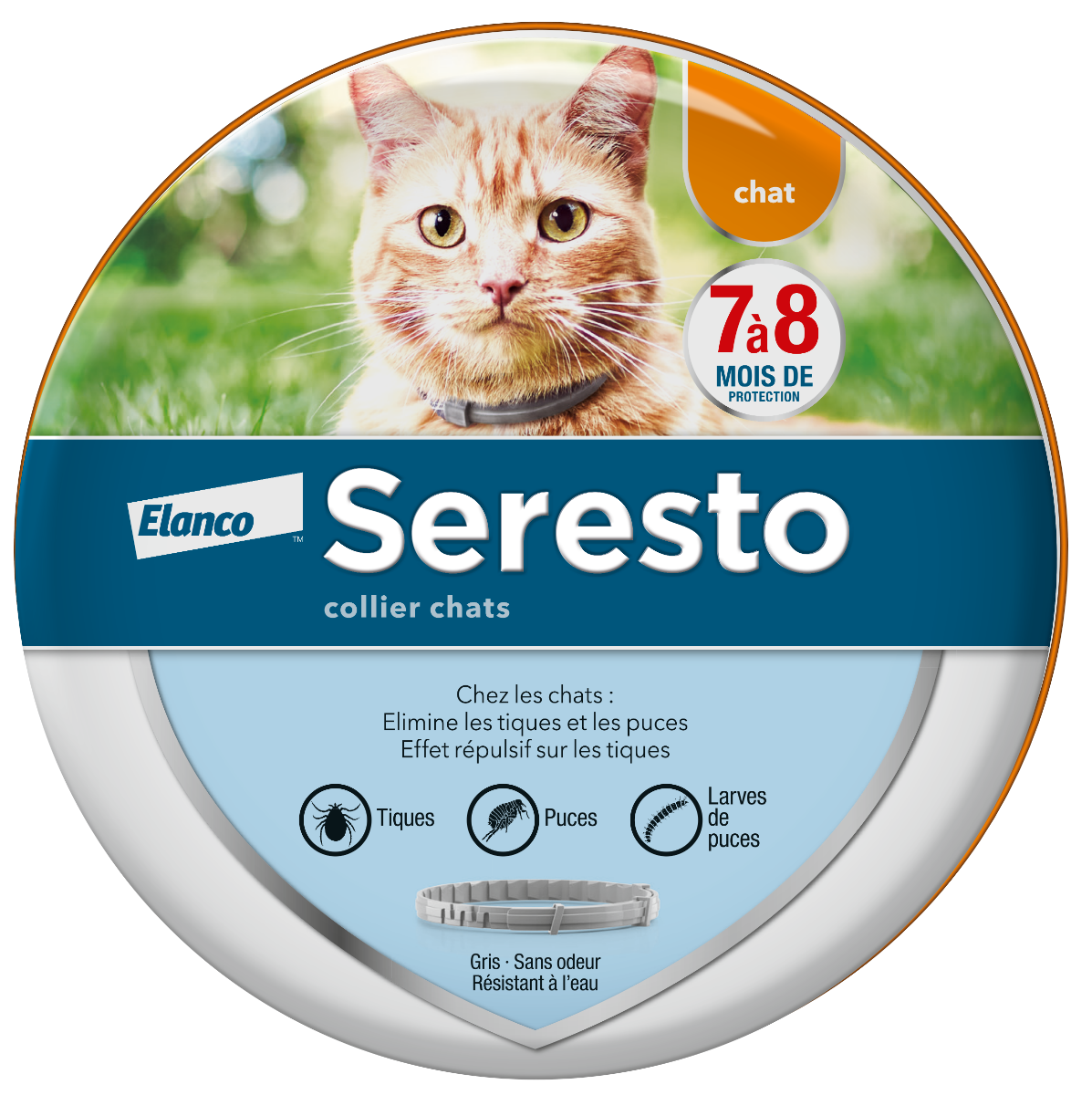 BAYER SERESTO COLLIER CHATS 38CM 1 UNITE