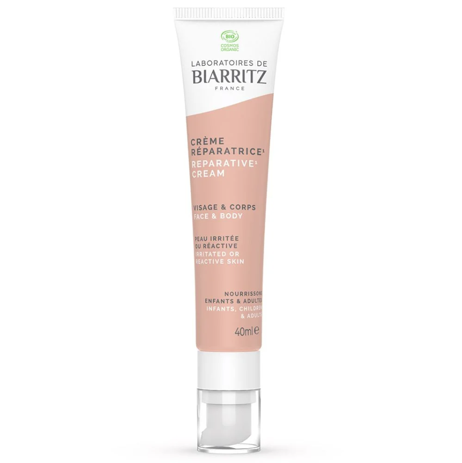 BIARRITZ CREME REPARATRICE BIO VISAGE ET CORPS PEAUX IRRITEES ET REACTIVES 40ML