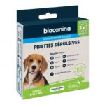 BIOCANINA ANTIPARASITAIRE EXTERNE PIPETTES REPULSIVES BIO CHIENS DE MOINS DE 15KG 3 PIPETTES 1 OFFERTE