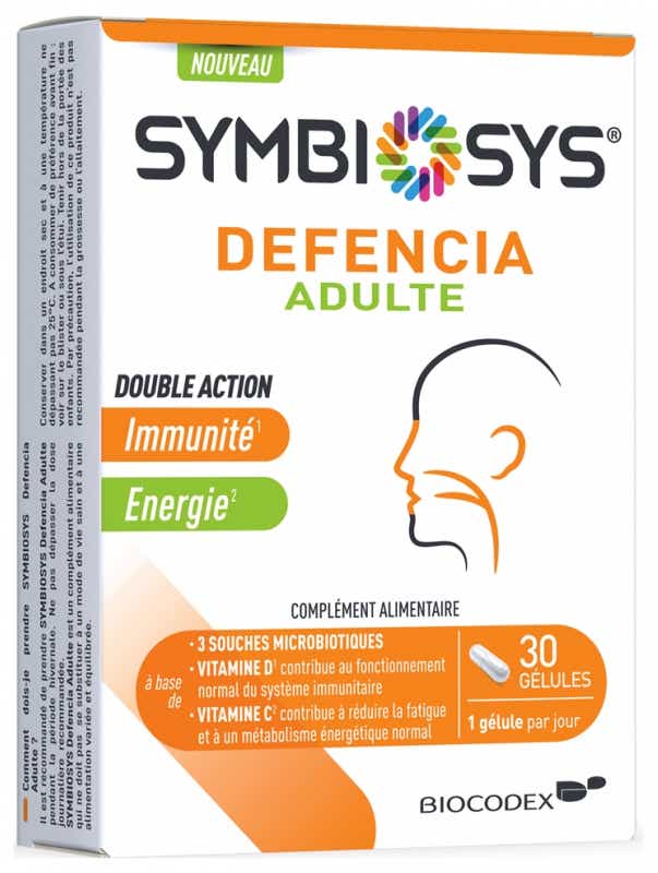 BIOCODEX SYMBIOSYS DEFENCIA ADULTE 30 GELULES