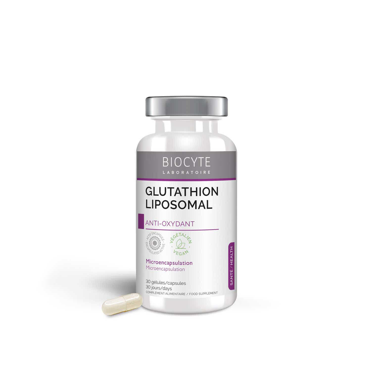 BIOCYTE LONGEVITY GLUTATHION LIPOSOMAL 30 GELULES