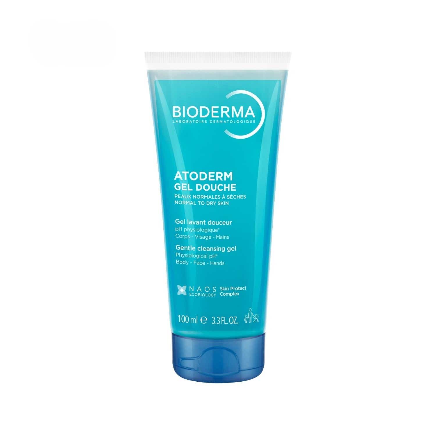 BIODERMA ATODERM GEL DOUCHE ULTRA DOUCEUR PEAUX SENSIBLES NORMALES SECHES 100ML