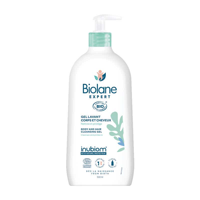 BIOLANE GEL LAVANT CORPS ET CHEVEUX BIO 500ML