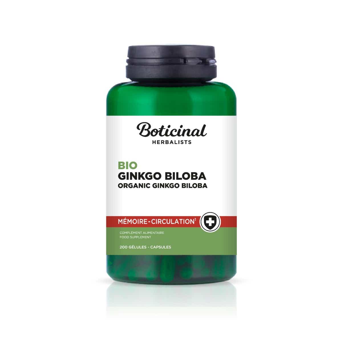 BOTICINAL LABORATOIRE GINKGO BILOBA BIO 200 GELULES VEGETALES