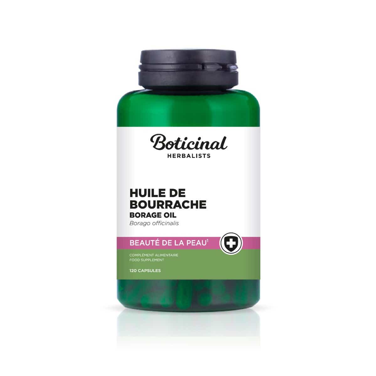 BOTICINAL LABORATOIRE HUILE DE BOURRACHE BIO 120 CAPSULES