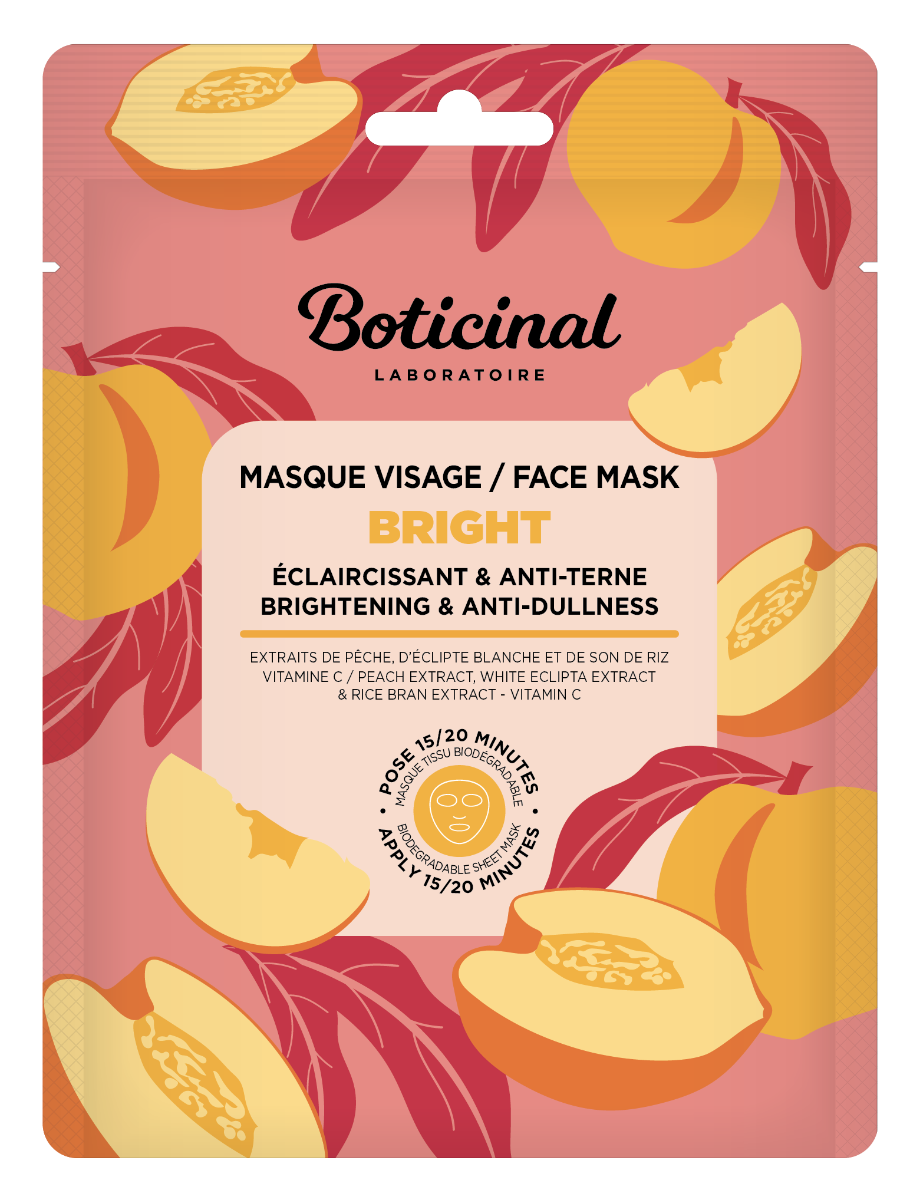 BOTICINAL LABORATOIRE MASQUE VISAGE BRIGHT ECLAIRCISSANT ANTI TERNE PEAUX TERNES 25ML