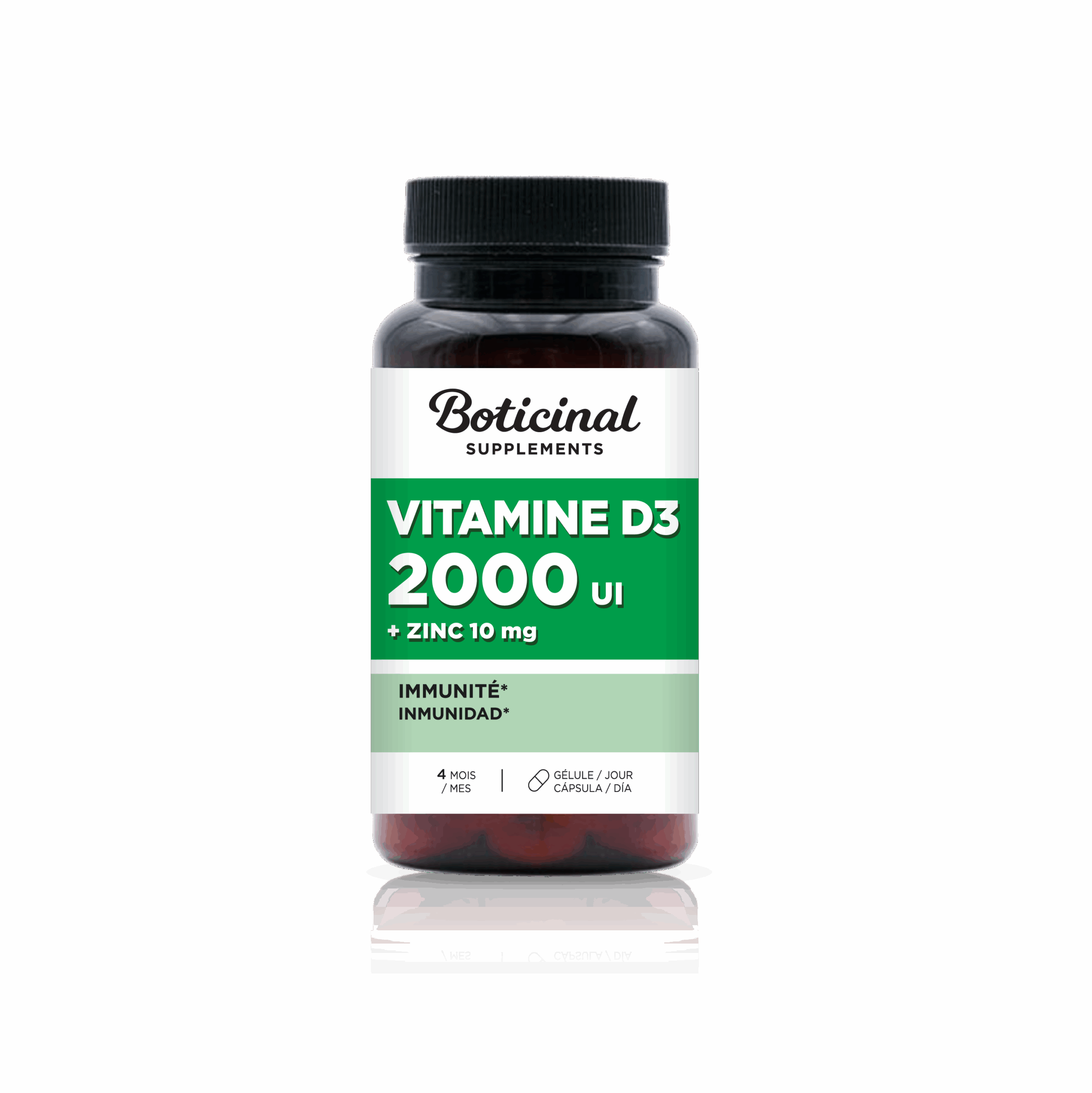 BOTICINAL LABORATOIRE VITAMINE D3 2000 UI ET ZINC 120 GELULES