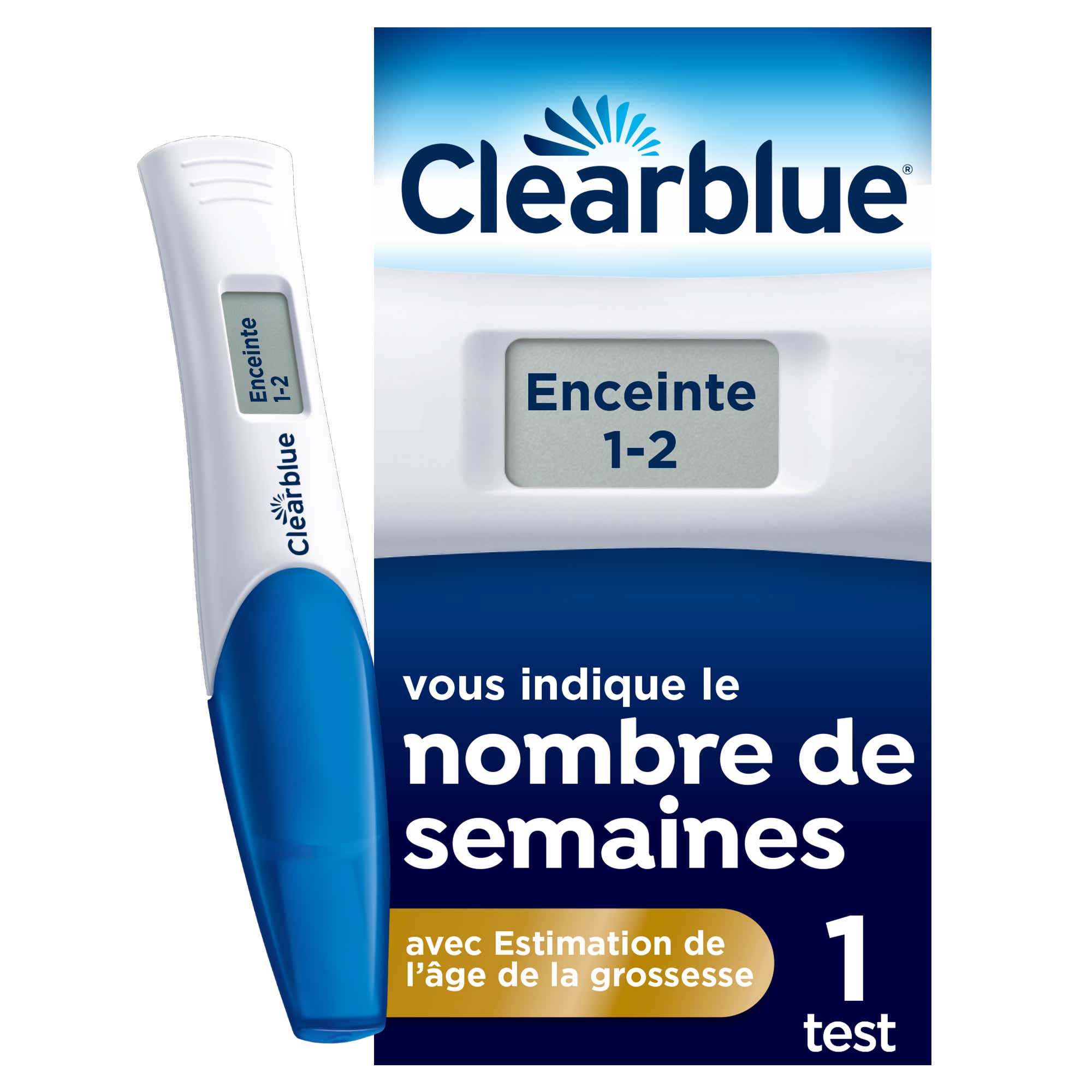 CLEARBLUE TEST DE GROSSESSE DIGITAL 1 TEST