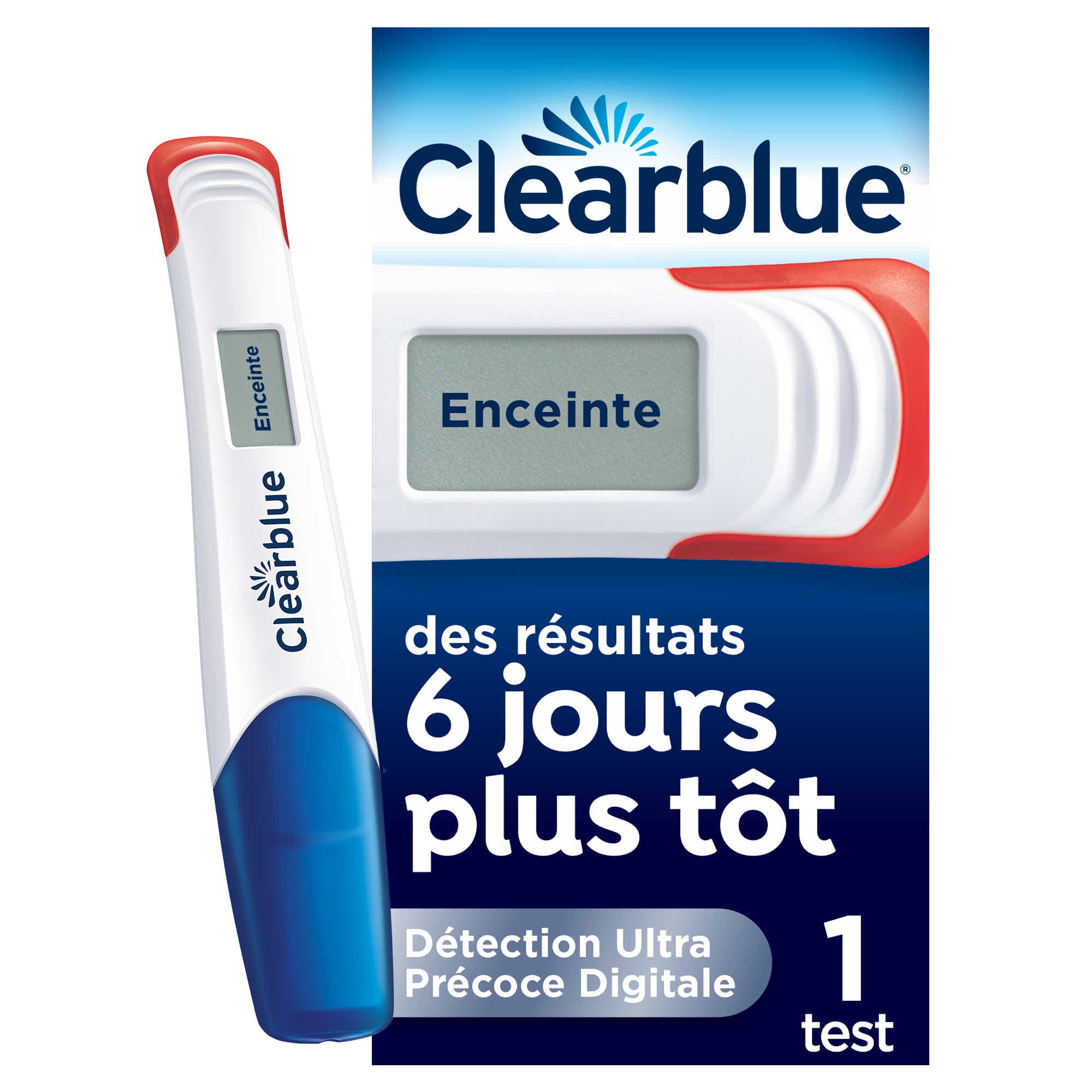 CLEARBLUE TEST DE GROSSESSE DIGITAL ULTRA PRECOCE 1 TEST