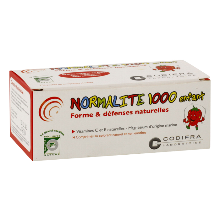 CODIFRA NORMALITE 1000 ENFANT 14 COMPRIMES