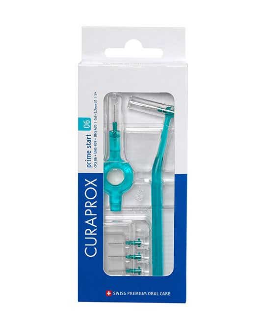 CPS 06 PRIME START TURQUOISE 5 BROSSETTES INTERDENTAIRES 2 MANCHES