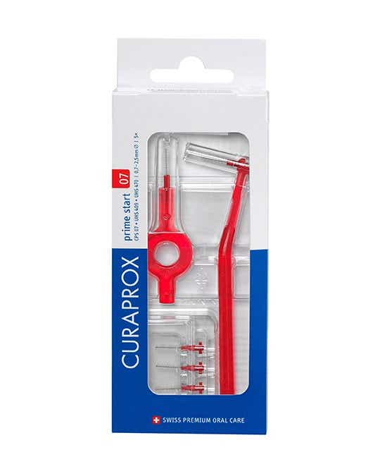 CPS 07 PRIME START ROUGE 5 BROSSETTES INTERDENTAIRES 2 MANCHES