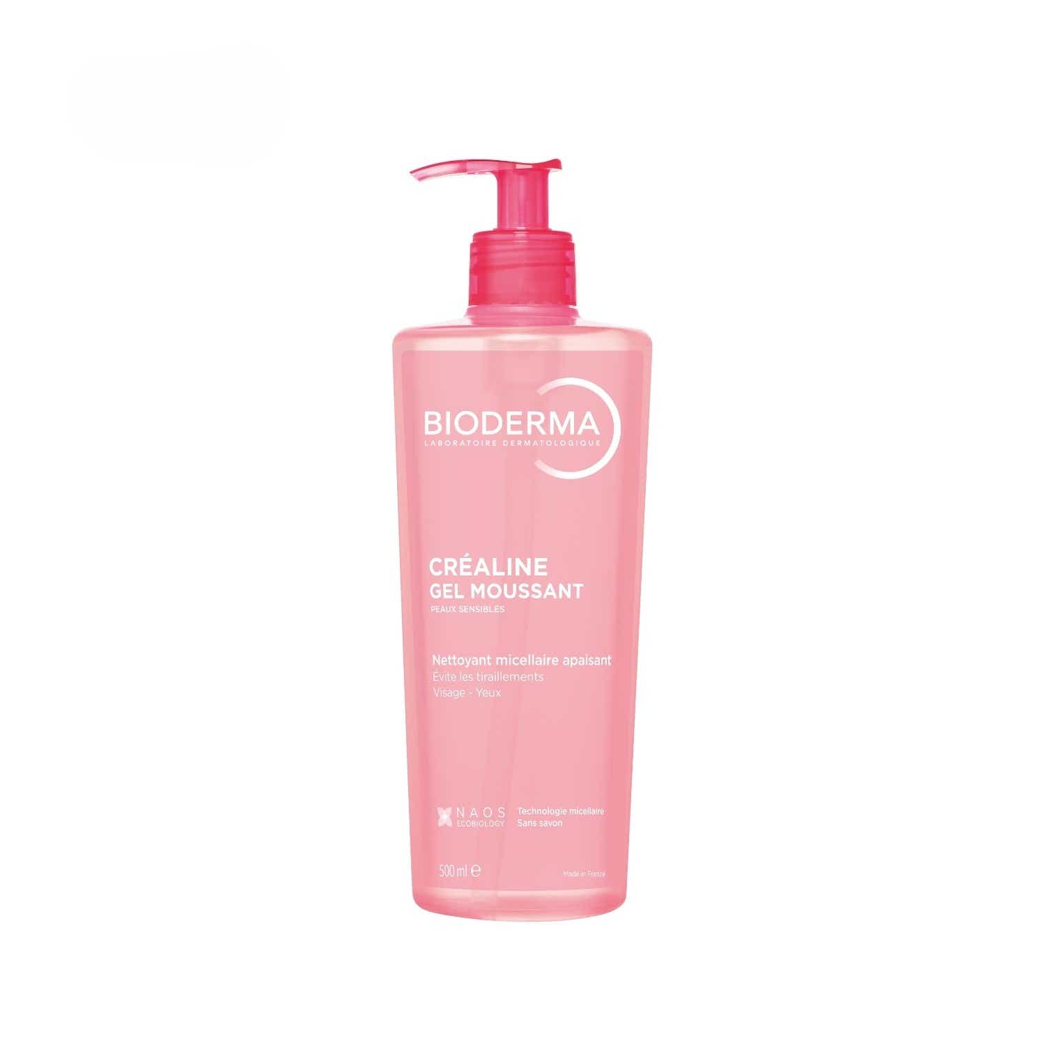 CREALINE GEL MOUSSANT VISAGE ET YEUX PEAUX SENSIBLES 500ML