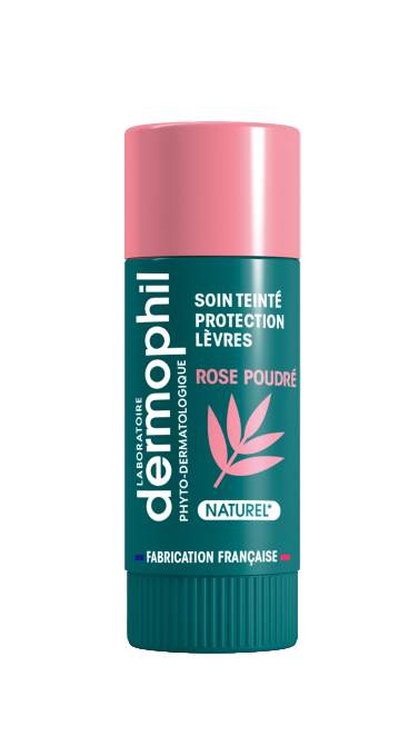 DERMOPHIL INDIEN SOIN TEINTE PROTECTION LEVRES ROSE POUDRE 4G