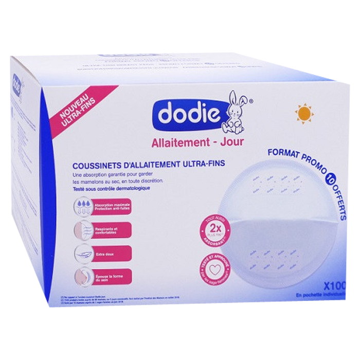 DODIE COUSSINETS D ALLAITEMENT ULTRA FINS JOUR 100 UNITES