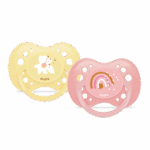 DODIE DUO SUCETTE ANATOMIQUE SILICONE SUNNY LIFE ROSE 18 MOIS ET PLUS
