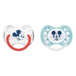 DODIE SUCETTE 6 MOIS DUO MICKEY AVEC ANNEAU N A63 2 PIECES