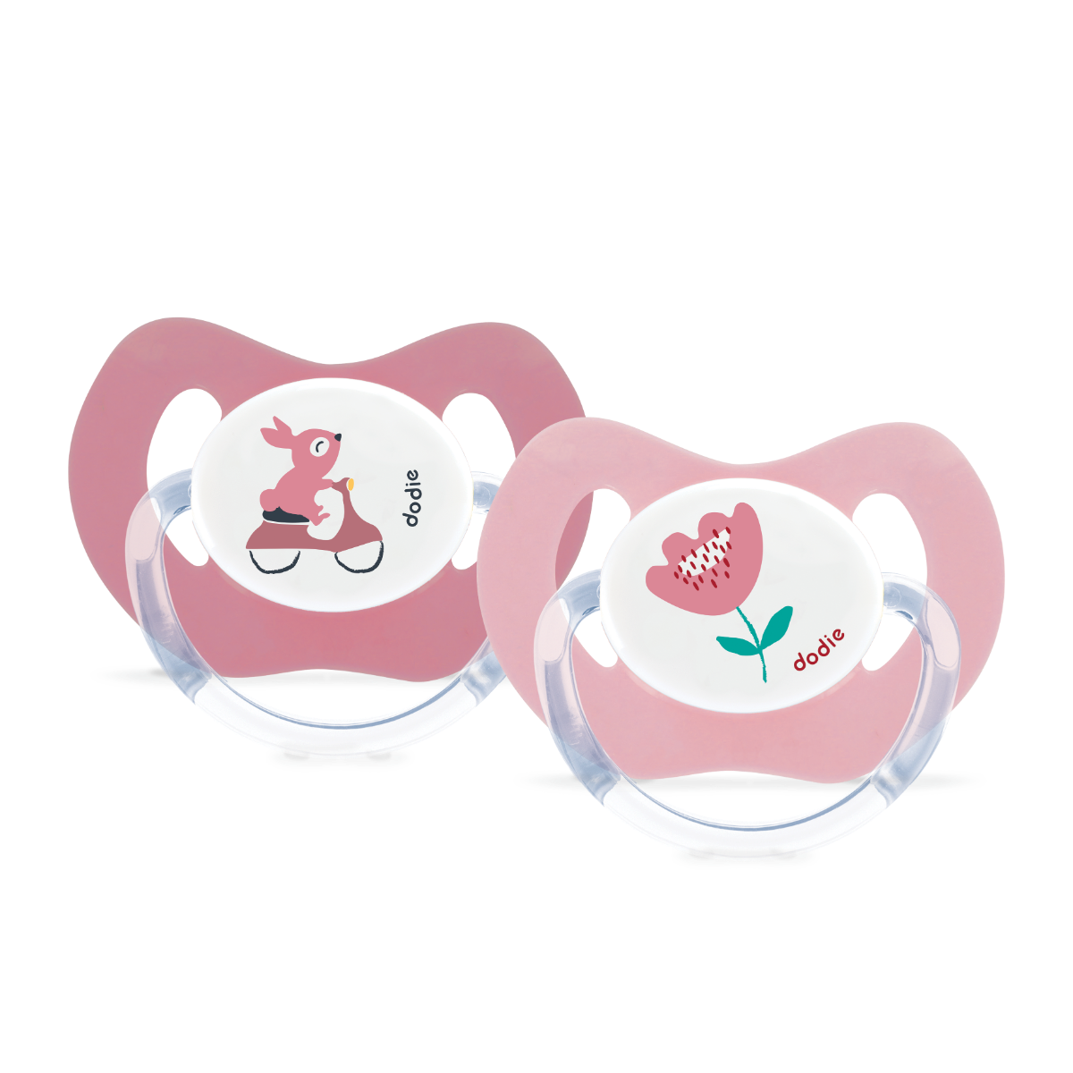 DODIE SUCETTES PHYSIO EN SILICONE DUO FILLE MAMAN PRINCESSE 2 SUCETTES