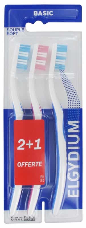 ELGYDIUM BASIC BROSSE A DENTS SOUPLE 2 1 OFFERTE