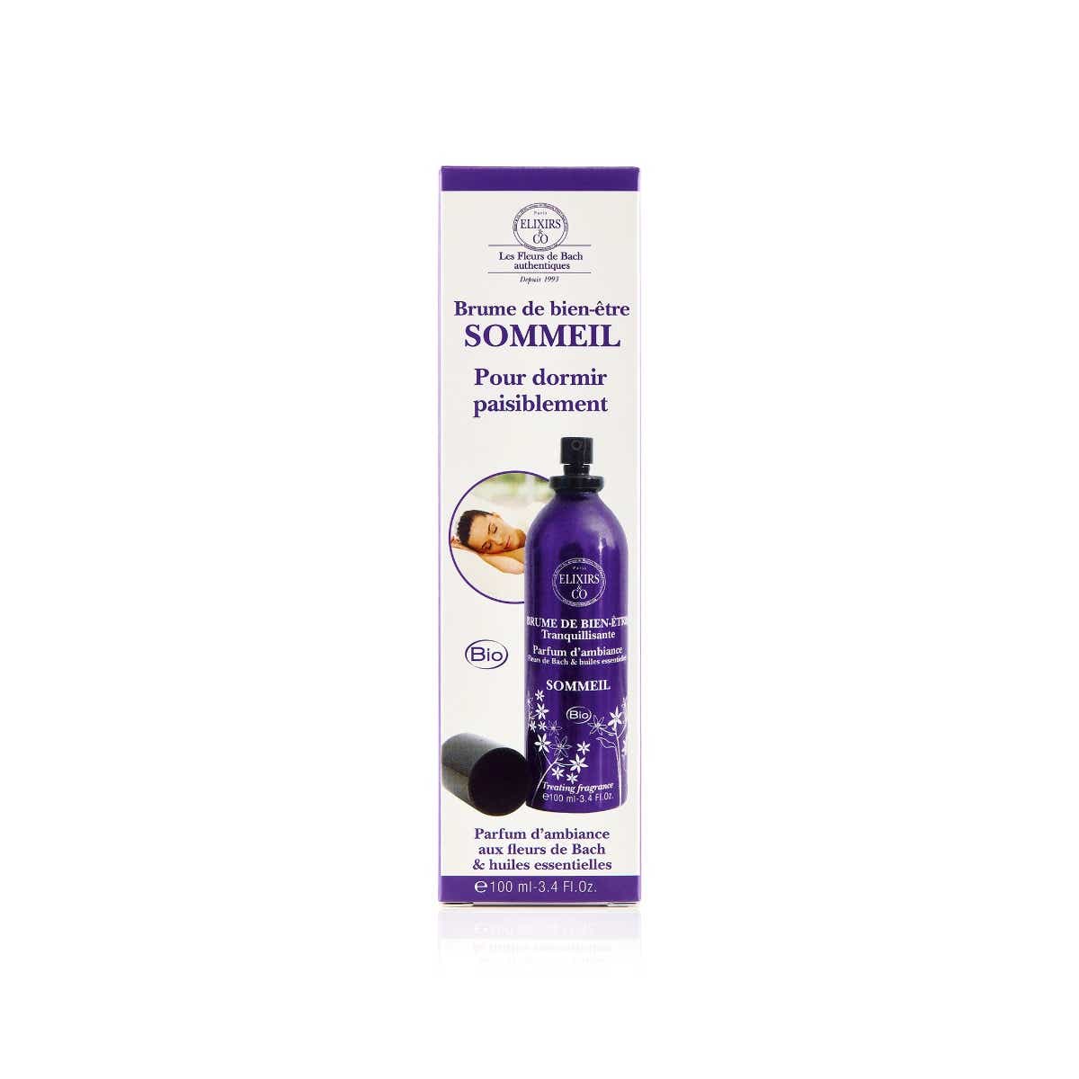 ELIXIRS AND CO BRUME AUX FLEURS DE BACH HUILES ESSENTIELLES BIEN TRE SOMMEIL 100ML