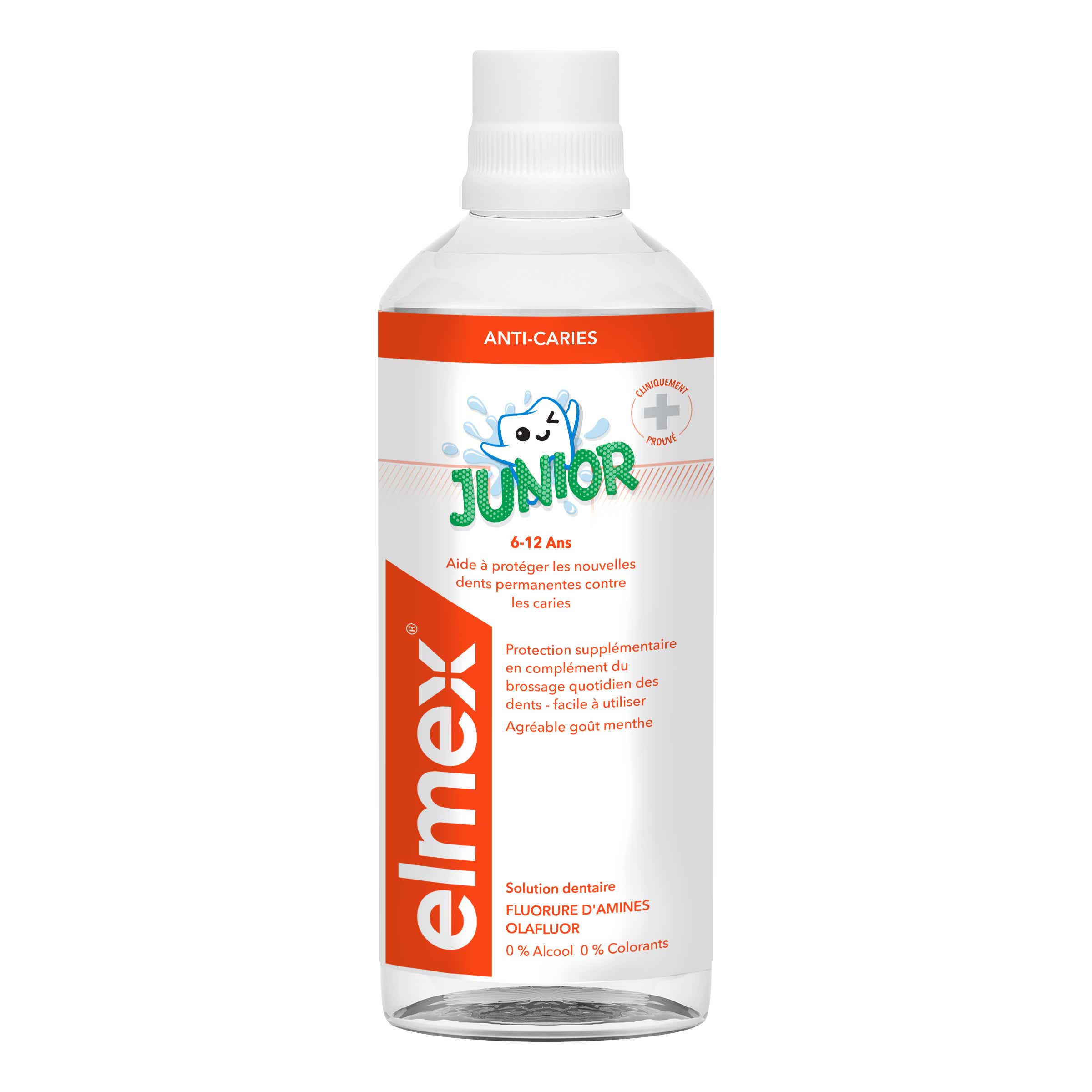 ELMEX BAIN DE BOUCHE JUNIOR 6 12 ANS 400ML