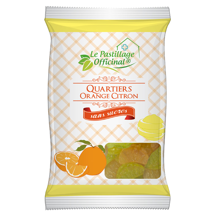 ESTIPHARM LE PASTILLAGE OFFICINAL PASTILLES ORANGE CITRON SANS SUCRES 80G