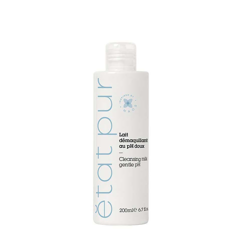 ETAT PUR NETTOYANTS PURS LAIT DEMAQUILLANT AU PH DOUX VISAGE ET YEUX PEAUX NORMALES A SECHES 200ML