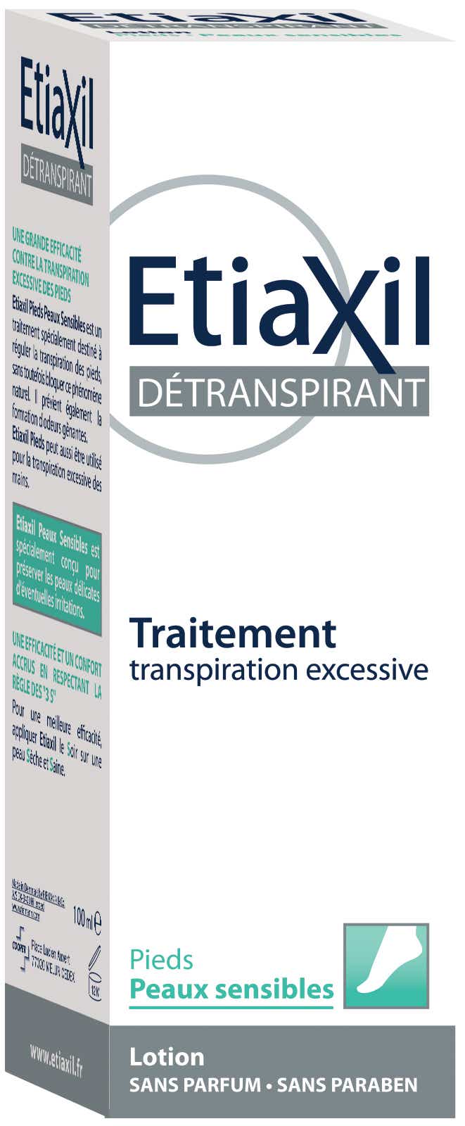 ETIAXIL DEOTRANSPIRANT LOTION PEAUX SENSIBLES PIEDS 100ML