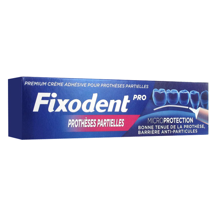 FIXODENT CREME ADHESIVE PROTHESES PARTIELLES 40G