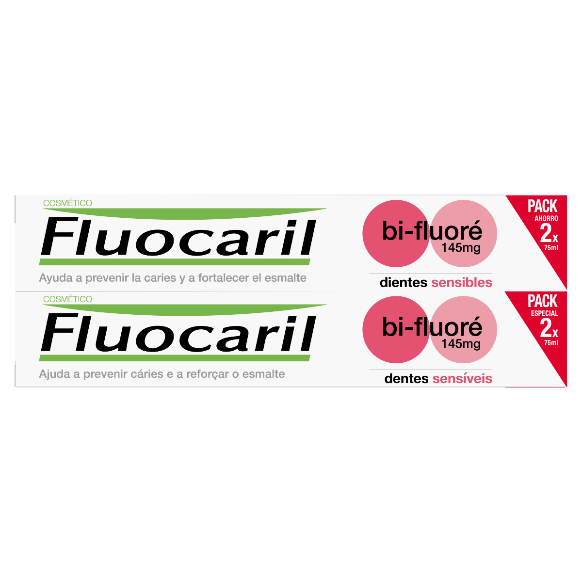 FLUOCARIL DENTIFRICE DENTS SENSIBLES 2 X 75ML