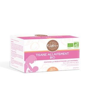 GIFRER TISANE ALLAITEMENT PECHE ABRICOT BIO 20 SACHETS
