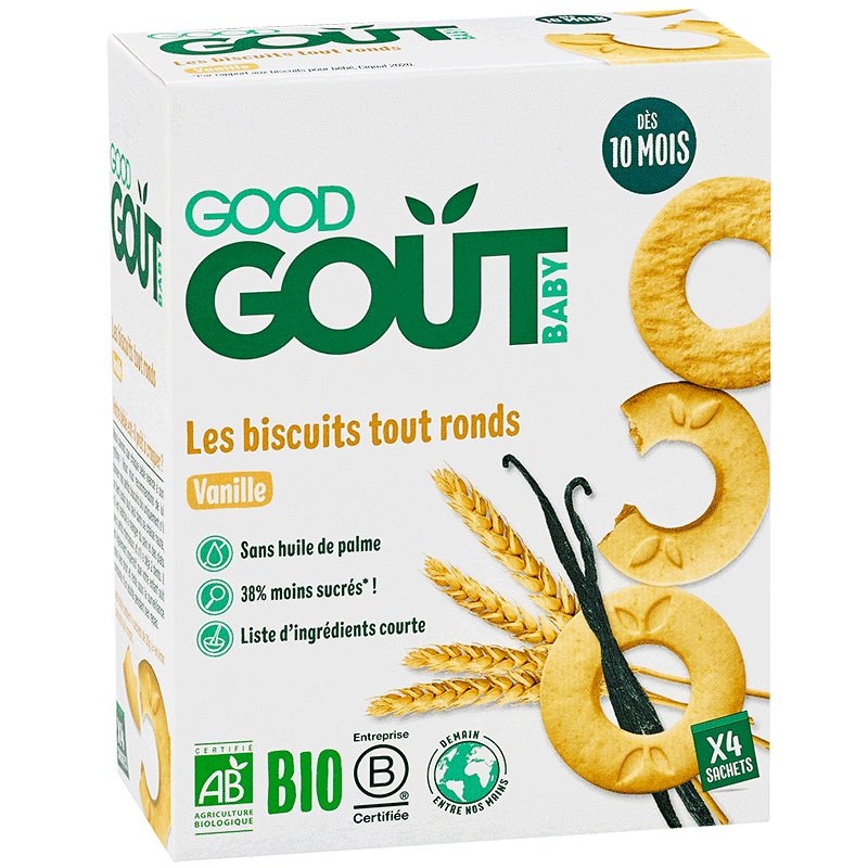 GOOD GOUT LES BISCUITS TOUT RONDS VANILLE 80G