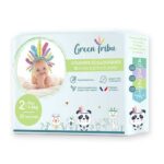 GREEN TRIBU COUCHES ECOLOGIQUES MINI TAILLE 2 DE 3 A 6 KG 28 COUCHES