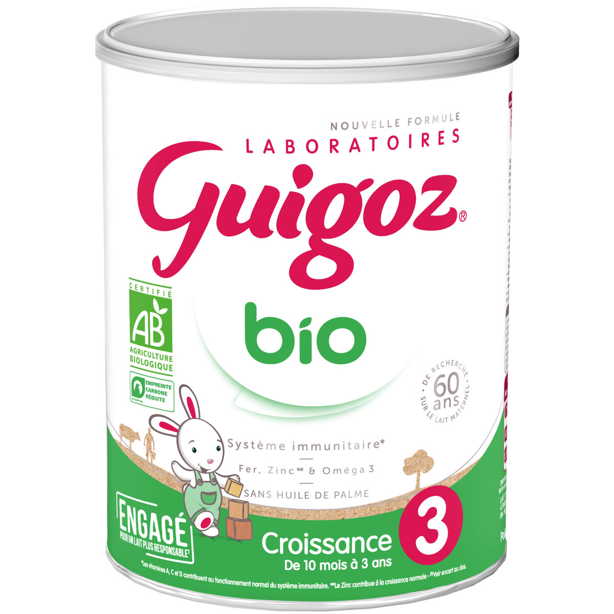 GUIGOZ CROISSANCE BIO 3 OPTIPRO 800G