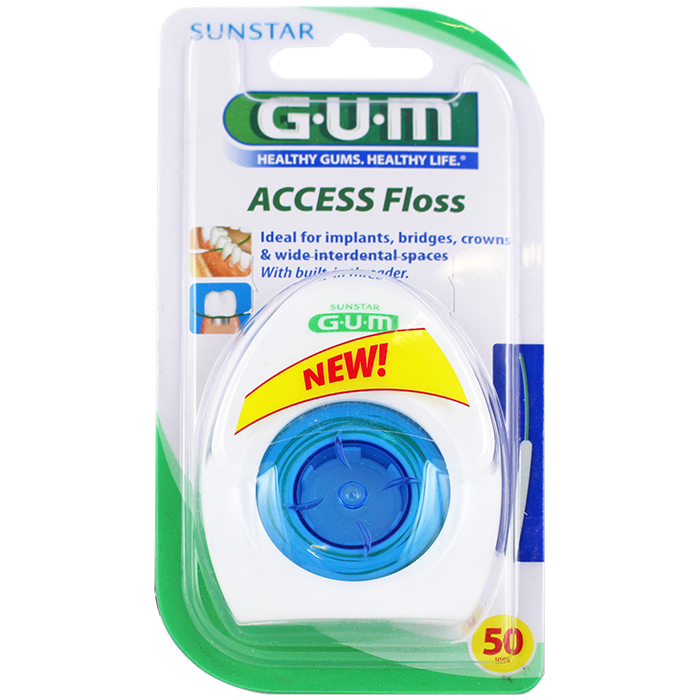 GUM FIL DENTAIRE ACCESS FLOSS 50 UTILISATIONS 1 UNITE