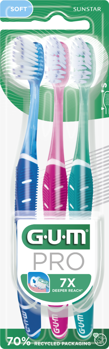 GUM PRO 525 BROSSE A DENTS SOUPLE 2 1 OFFERTES