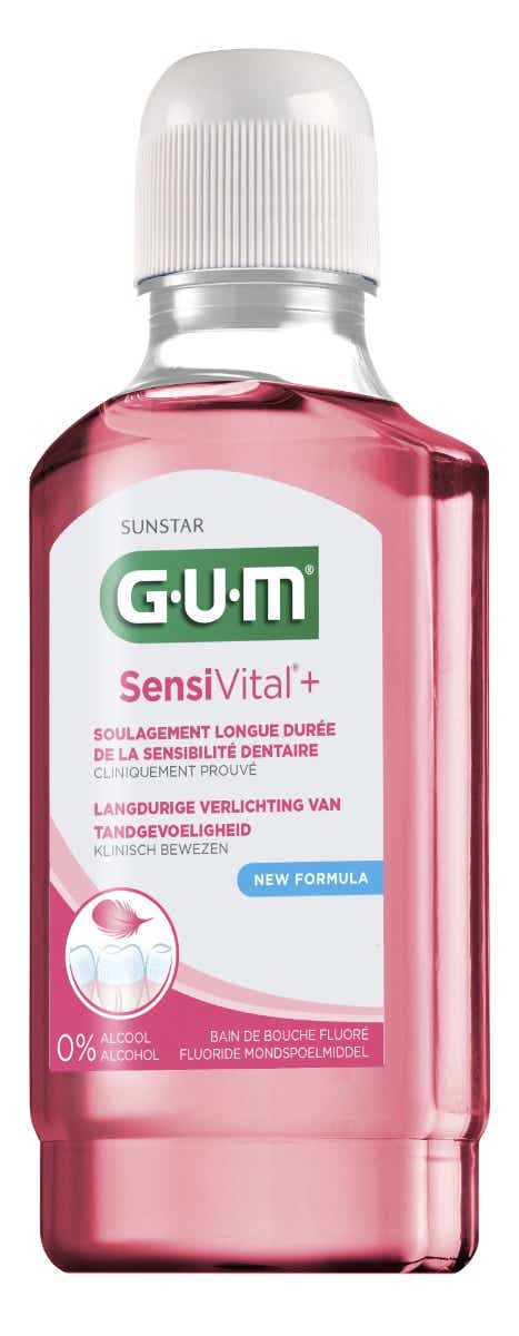 GUM SENSIVITAL BAIN DE BOUCHE FLUORE 300ML