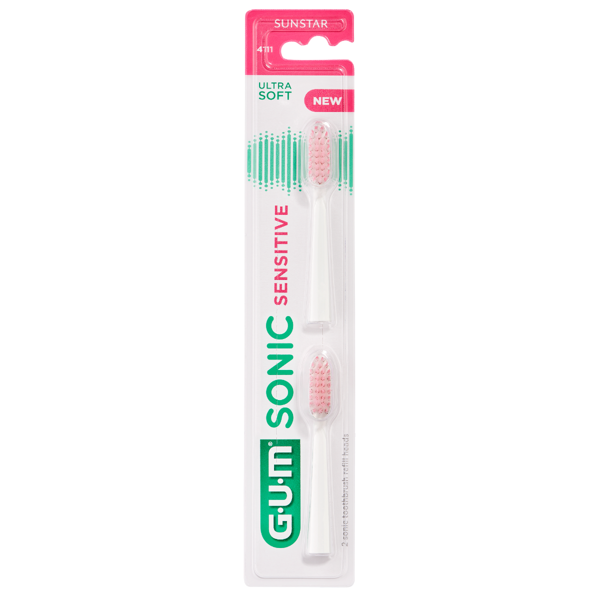 GUM SONIC SENSITIV RECHARGES BROSSE A DENTS X2