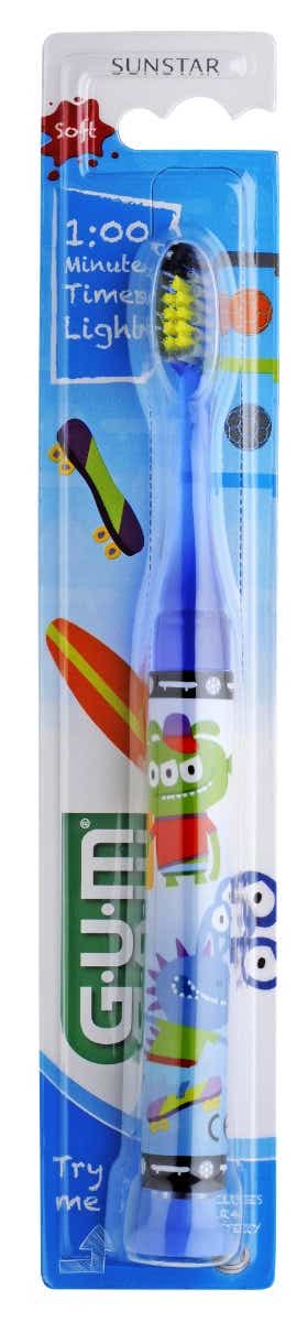 GUM TIMER LIGHT BROSSE A DENTS 7 ANS ET