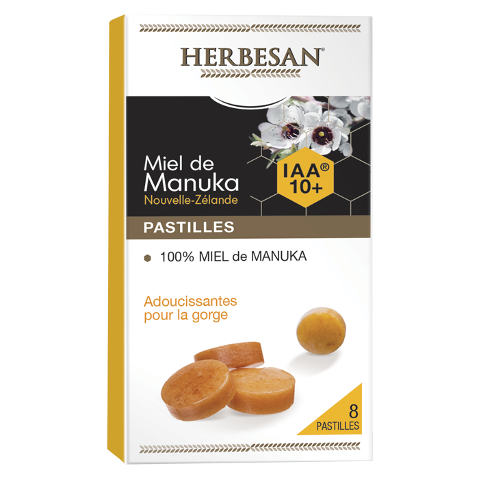 HERBESAN PASTILLES MIEL DE MANUKA IAA 10 8 PASTILLES
