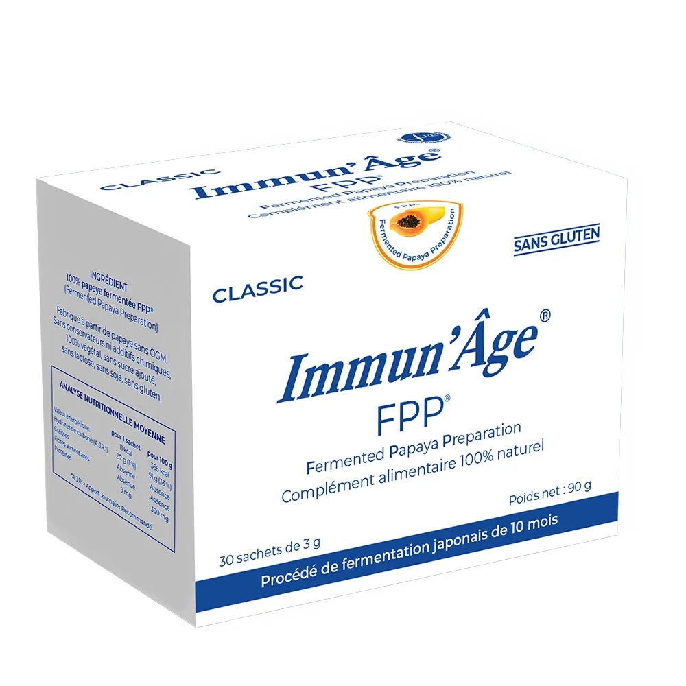 IMMUN AGE COMPLEMENT ALIMENTAIRE A LA PAPAYE FERMENTEE 30 SACHETS